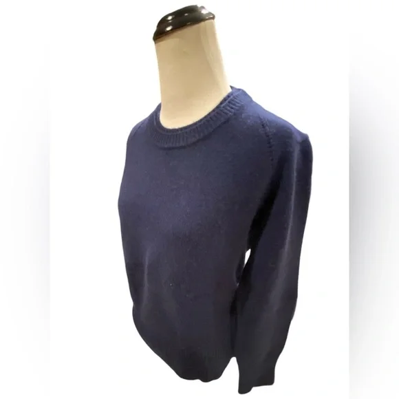 Burberry Navy double crew Neck Sweater — Size L - Picture 3 of 5